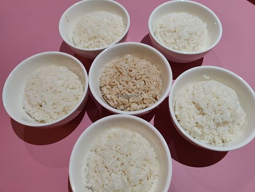 choice of white and brown rice at Mother Earth Classic - 大地之素 in Central Singapore
