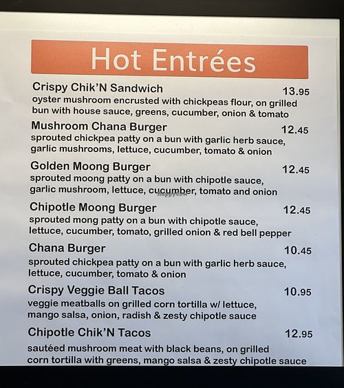 Hot Entrees   at Green Grill in Guerneville