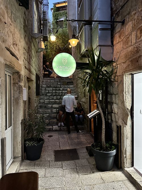 Street View  at Vintage Bar in Hvar