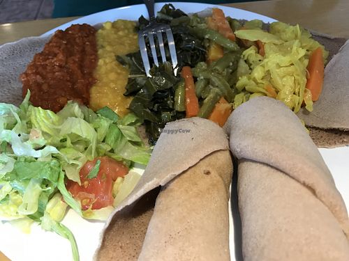 Vegan lunch sampler at Sheba in Rockville