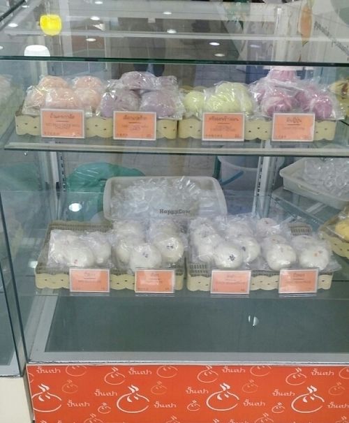 vegan steamed buns at Pun-Pao Steamed Buns in Chiang Mai