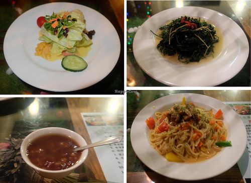 At 560NT this was the most insipid and almost the most expensive meal I've had in Taipei. This could get a feast at a better restaurant or a dinner at an all-you-can-eat buffet. at Lavender Garden in Taipei