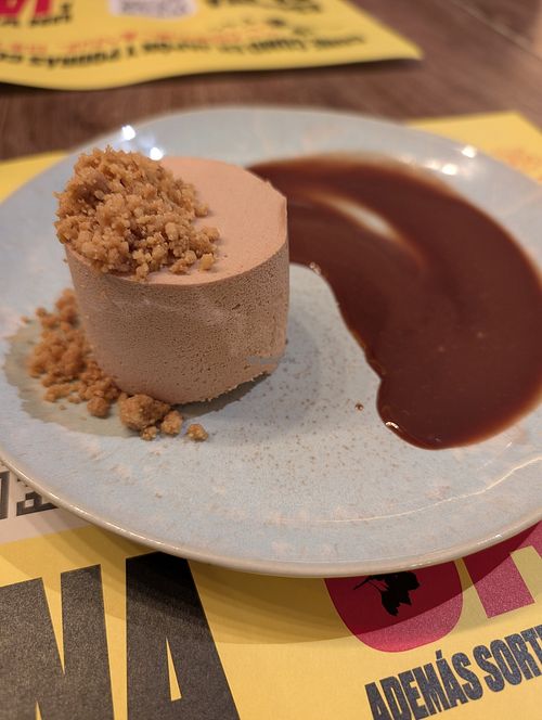 vegan tiramisu at Ramen Kagura - Valdebebas in Madrid