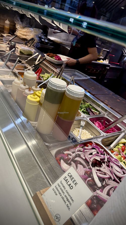 Fresh assembly bar  at Sprig Contemporary Greek Kitchen in Vancouver