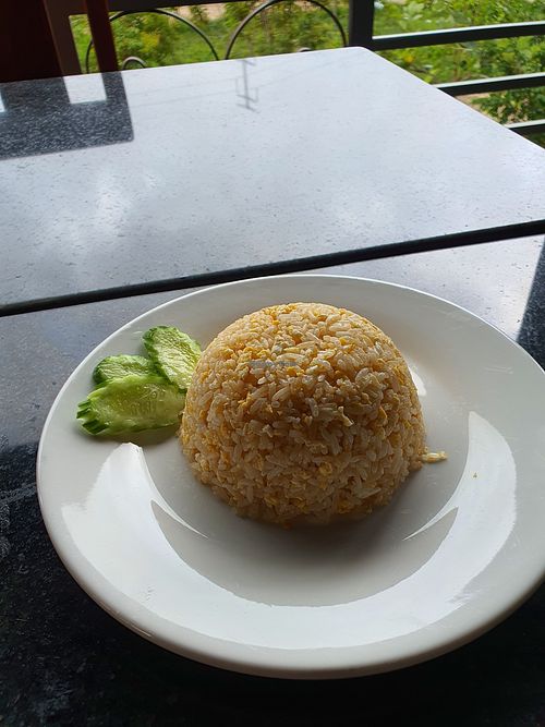 Tom Yam Fried Rice at Veggie Café - Galaxy Star Angkor Hotel in Siem Reap