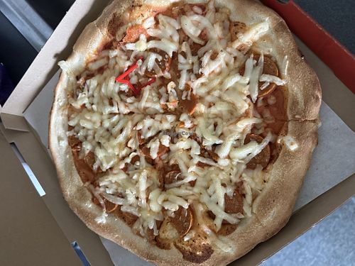 Sausages pizza  at Don Pepe in Esztergom