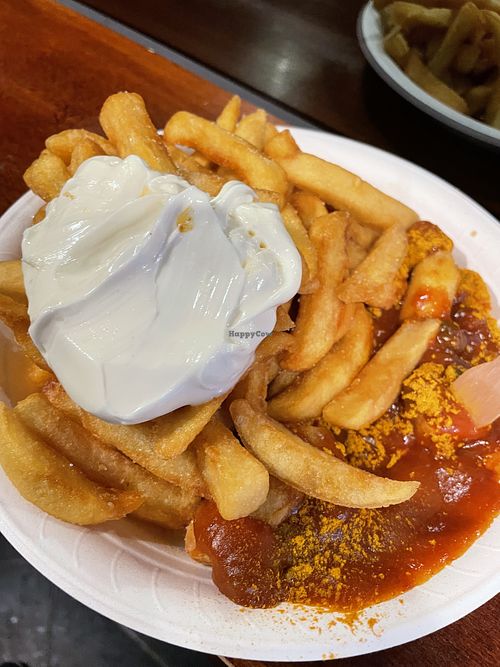 Currywurst + Fries  at Wurstdurst in Nuremberg