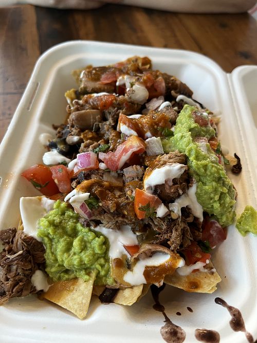 Jackfruit nachos  at Sugar Taco in Long Beach