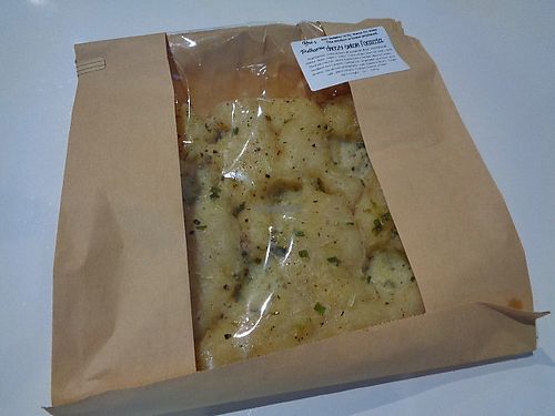 Onion focaccia.  at Bre's Patisserie in Warren