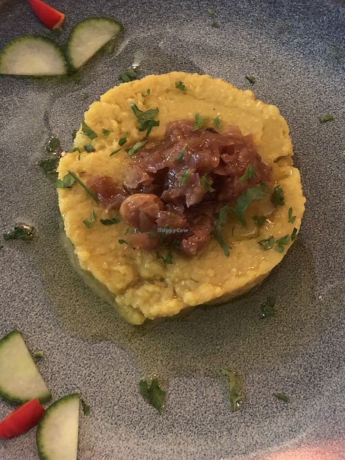 Chickpea faux gras  at Le Grenier de Notre Dame in Paris