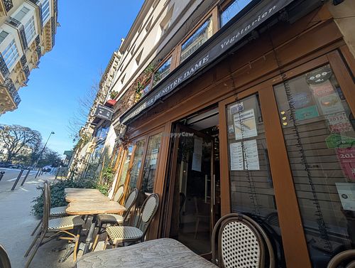 Outside at Le Grenier de Notre Dame in Paris