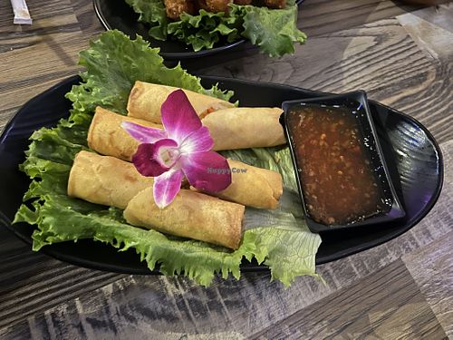 Crispy veggie rolls   at Orchid Thai in Lincoln