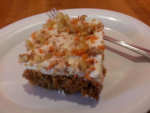 VEGAN CARROT CAKE! at Veggie Grill by Next Level - The Dome in Hollywood