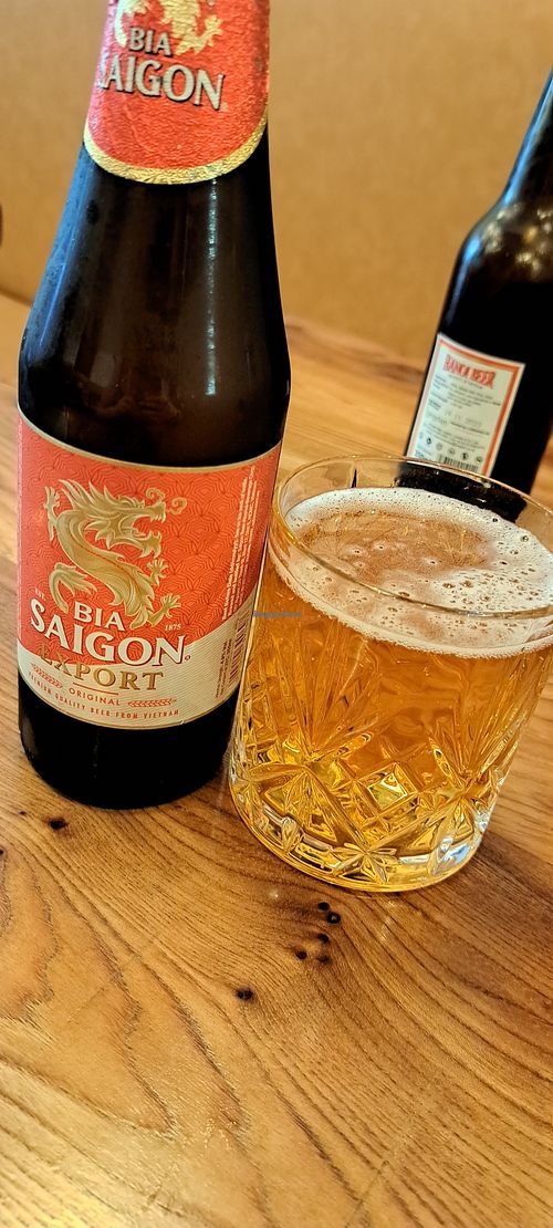 Beer at Non Viet Vegan in Glasgow