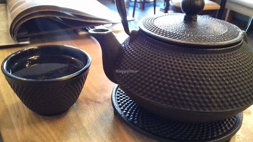 Jasmine green tea pot at Non Viet Vegan in Glasgow