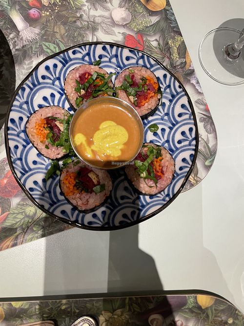 Veggie sushi roll #Veganuary at Le Botaniste - Bryant Park in New York City