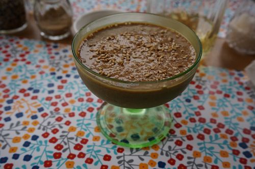 Algarrobina pudding.  at Yami in Lima