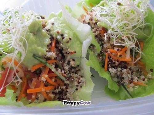 Raw vegan wraps at Yami in Lima