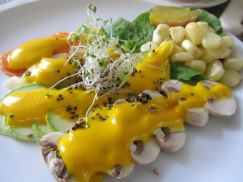 Tiradito vegan, peruvian style at Yami in Lima