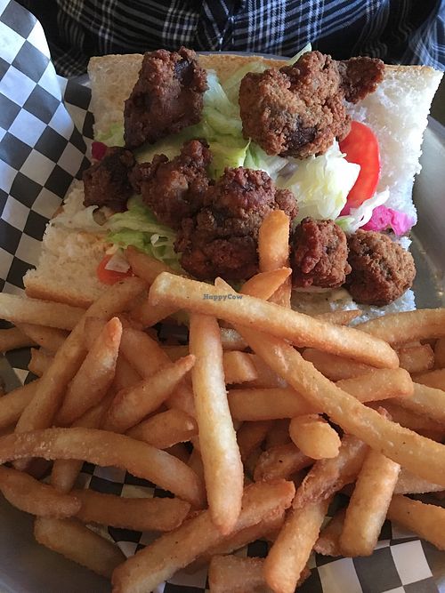 Vegan Po’ Boy Sandwich at Ground Control in Chicago