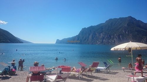 view from the lake 5mins walk away at La Casota in Nago-torbole