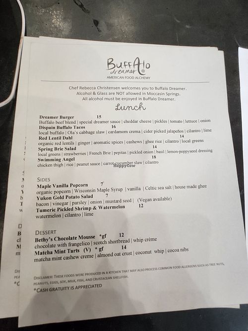 Buffalo Dreamer Hot Springs South Dakota Restaurant HappyCow