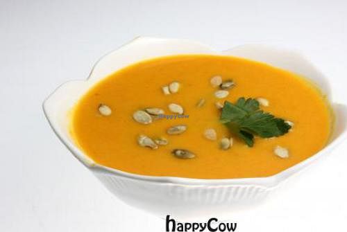 Pumpkin Soup at Samadeva in St Petersburg