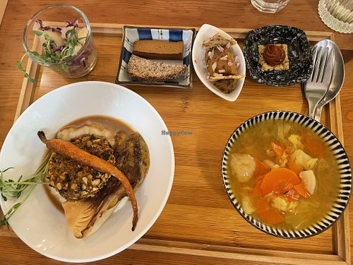 Cooked set for dinner by Chef Tina Barrat   at Yu Dei 余地 in Kowloon