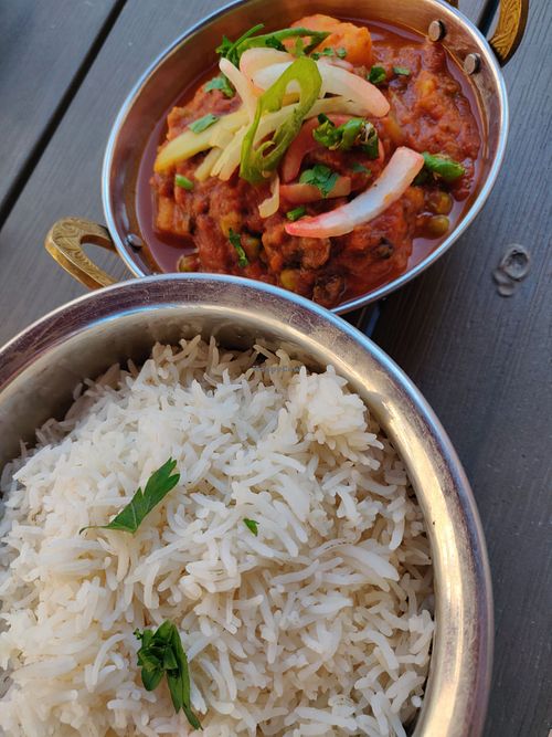 Mushroom Bhaji (vegan) at Maharaja in Fulda