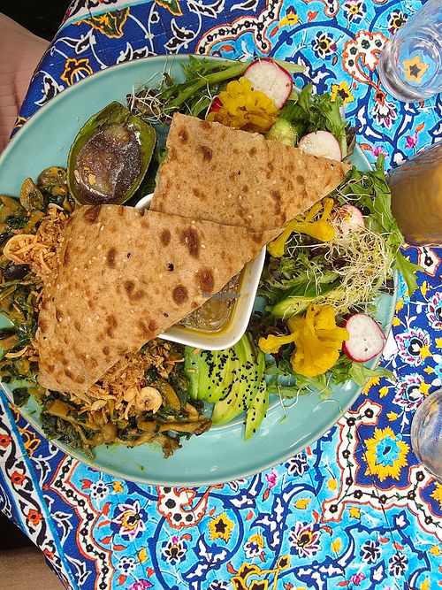 vegan platter at The Arch Café in Toronto