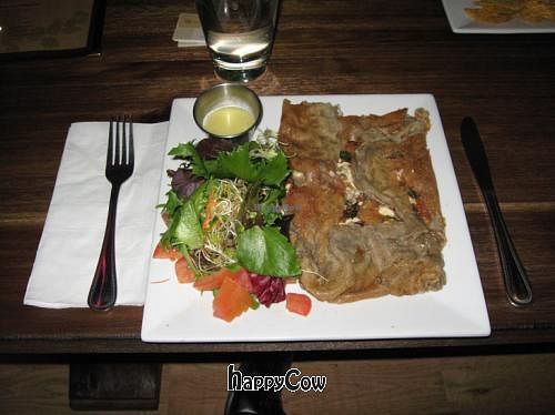 Italienne Vegan Crepe. Delicious! at LA Vegan Crepe in Los Angeles