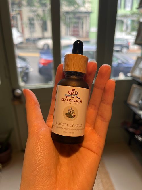 My fav facial oil at ReversaRose Organic Skincare in Shepherdstown