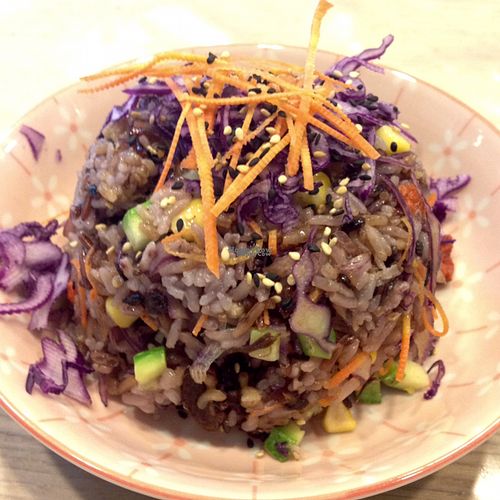 fried rice with baobab fruit at Veggie Mama in Kowloon