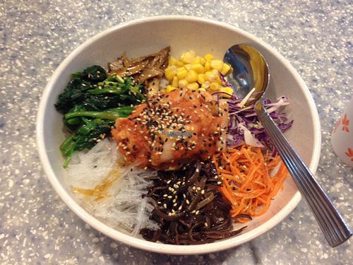 Bibimbap at Veggie Mama in Kowloon