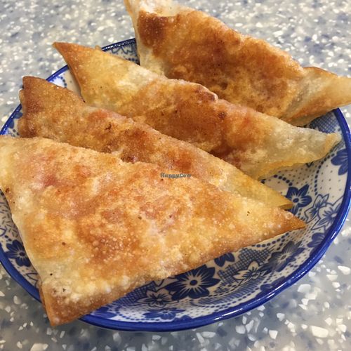 Mashed Potato Tomato Fried Dumplings at Veggie Mama in Kowloon