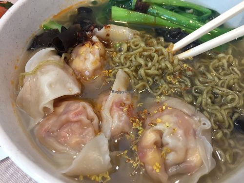 Dumplings and Noodles at Veggie Mama in Kowloon