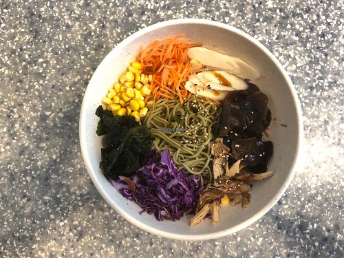 Korean Style Noodles with veggie at Veggie Mama in Kowloon