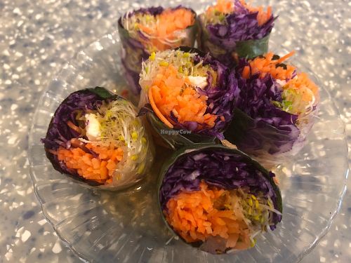 Rice Paper Rolls at Veggie Mama in Kowloon