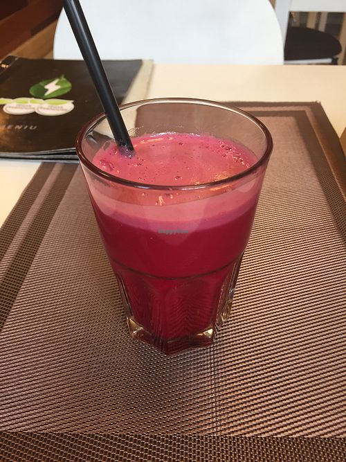 Detox juice at Vegan Rawhouse in Vilnius