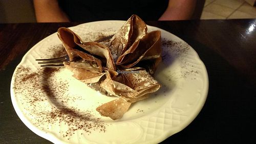 Pear and chocolate cake at RetroBar in Verona