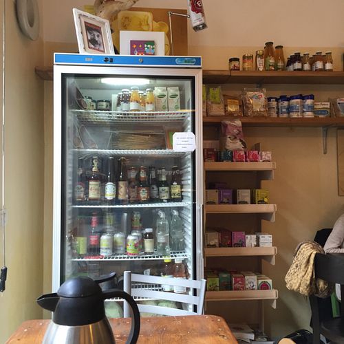 mini shop, too! at Cibó Vegan Food in Milan