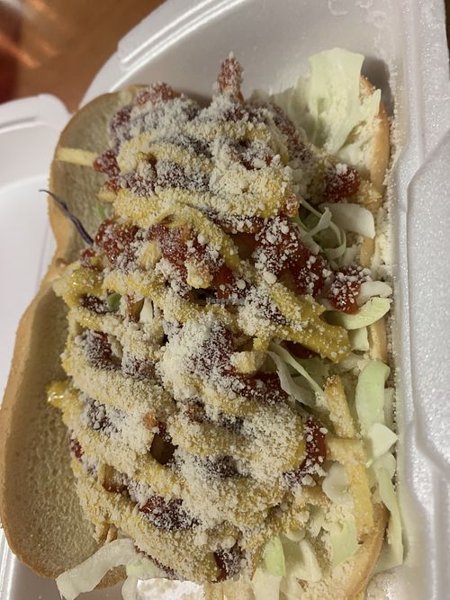 Meatless dog  at Latin Fusion in Kennewick