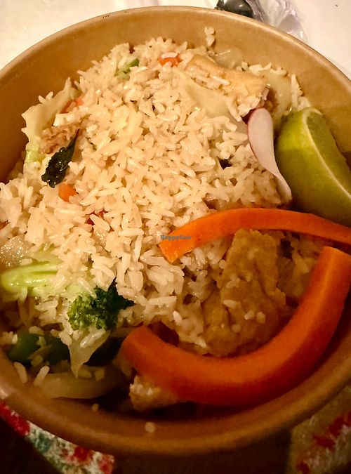 Vegan Thai Fried Rice at Bangkok Station in Atlanta