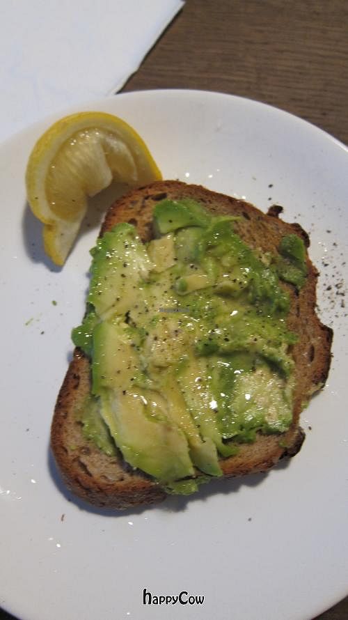 This is what Tuck Shop's avo-on-toast looks like. at Tuck Shop in Paris