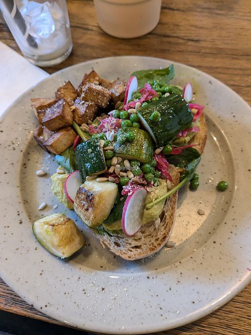 Vegan Brekkie with tofu at Franziska in Budapest