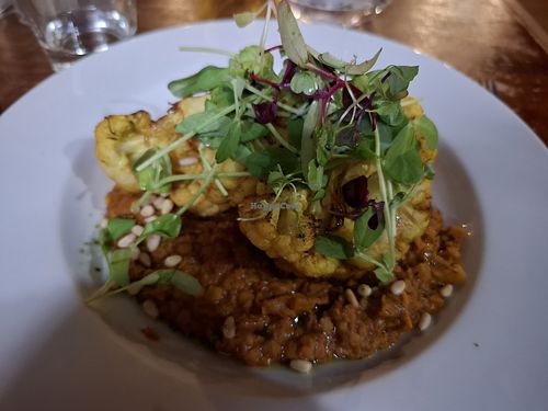 Cauliflower and lentils at Ferry Inn Stromness in Orkney Islands