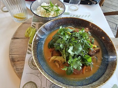 Tofu curry at Smokvica - Airport City in Belgrade