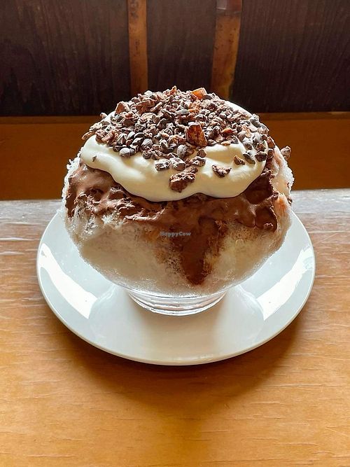 Shaved ice Amazon cacao soy milk  at Rokaku Tea House - Hexagon Cafe  in Miyajima