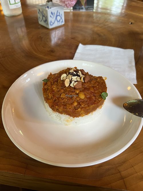 Vegan curry  at Rokaku Tea House - Hexagon Cafe  in Miyajima