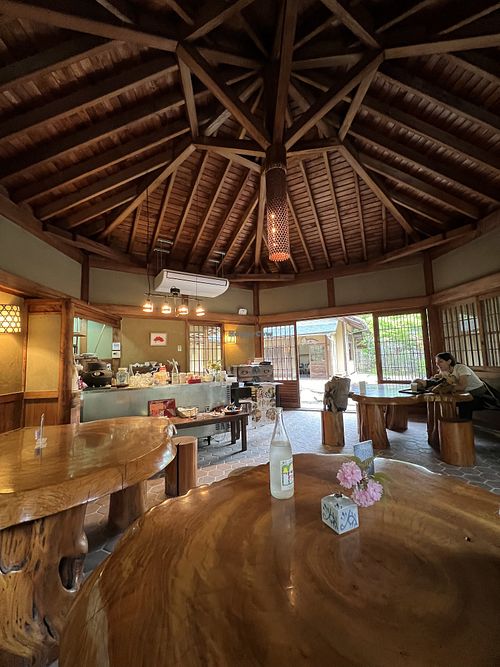Serene space   at Rokaku Tea House - Hexagon Cafe  in Miyajima